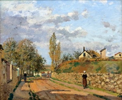 Rue de Beaujour, Pontoise by Camille Jacob Pissarro